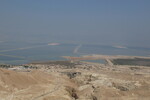 19.08.2023: Totes Meer und Umgebung - Blick vom Highway 31 zum Toten Meer