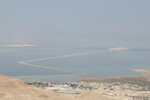 19.08.2023: Totes Meer und Umgebung - Blick vom Highway 31 zum Toten Meer