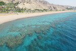 21.08.2023: Rotes Meer - Blick von der Aussichtsplattform des Aquariums in Eilat aufs Meer