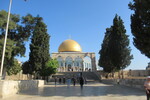 24.08.2023: Jerusalem und Umgebung - Blick vom Vorplatz der Al-Aqsa-Moschee zum Felsendom