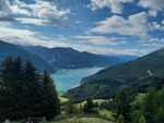 23.07.2024: Sdtirol - Vinschgau - Blick von der Rescher Alm auf den Reschensee