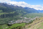 15.05.2016: Sdtirol - Vinschgau - Blick von der Burg Schlandersberg auf Schlanders