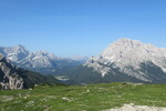 19.07.2021: Dolomiten - Blick vom Rifugio Auronzo nahe der Drei Zinnen zum Misurinasee