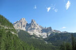 20.07.2021: Dolomiten - Blick vom Weg zwischen Tre-Croci-Pass und Sorapissee in Richtung Norden