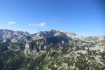 25.07.2019: Durmitor - Blick von der Roten Wand zu den Gipfeln