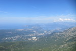 18.07.2019: Lovćen - Blick auf die Bucht von Tivat und das offene Meer