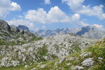 21.07.2019: Prokletije - Blick von unterhalb der Maja Rosit auf die Gipfel in Albanien