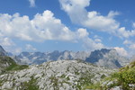 21.07.2019: Prokletije - Blick von unterhalb der Maja Rosit auf die Gipfel in Albanien