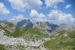 21.07.2019: Prokletije - Blick von unterhalb der Maja Rosit auf die Gipfel in Albanien