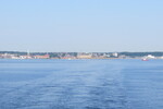 04.07.2015: Sonstiges - Blick von der Fhre nach Helsingborg (SE) zurck nach Helsingør (DK) mit Schloss Kronborg ("Hamletschloss")