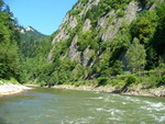18.07.2006: Dunajec - Felsen am Fluss