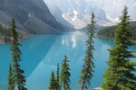 18.07.2017: Banff National Park - Blick vom Aussichtspunkt Rock Pile auf den Moraine Lake