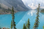 18.07.2017: Banff National Park - Blick vom Aussichtspunkt Rock Pile auf den Moraine Lake