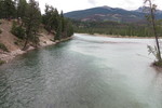 20.07.2017: Jasper National Park - Mündung des Miette River in den Athabasca River bei Jasper