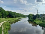 22.05.2026: Blick von der Stadtbrücke in Görlitz flussaufwärts
