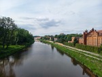 22.05.2026: Blick von der Stadtbrücke in Görlitz flussabwärts