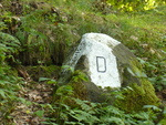 05.08.2009: Grenzmarkierung an einem Felsen