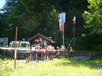 18.07.2006: Grenzübergang an der Stelle, wo die Grenze den Fluss verlässt