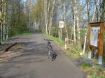 27.04.2008: Grenzüberschreitender Radweg (DE/CZ) zwischen Eger (Cheb) und Waldsassen auf der Trasse der ehemaligen Bahnlinie Wiesau - Eger