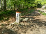 20.05.2026: Grenzstein am Wanderweg vom Pass Hliny / Glinne zum Pilsko