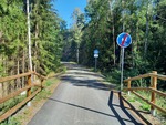 06.09.2026: Mockelbahnradweg bei Roßbach (Hranice u Aše), Blick in Richtung DE